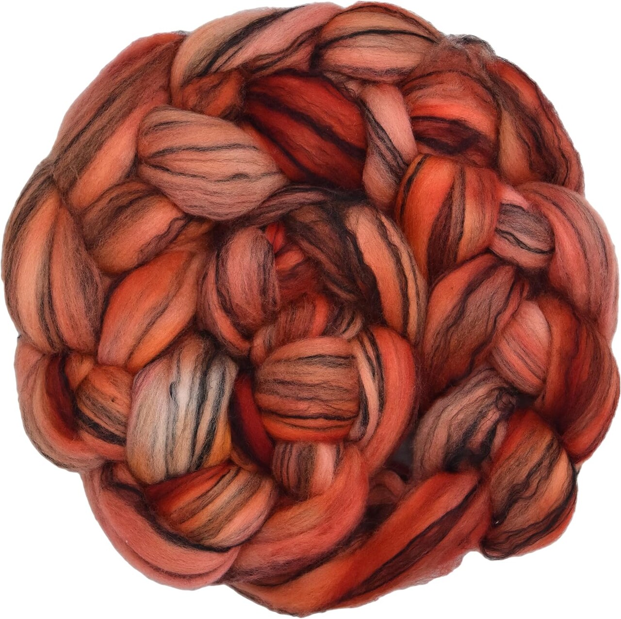 Hand Dyed Merino Wool Roving Blended with Tencel: Gorgeous tonal colorways for easy needle felting, hand spinning or weaving. Choose 1oz or 4oz
